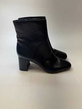 Nordstrom Rack Womens Naja Square Toe Black Heel Boot Sz 10